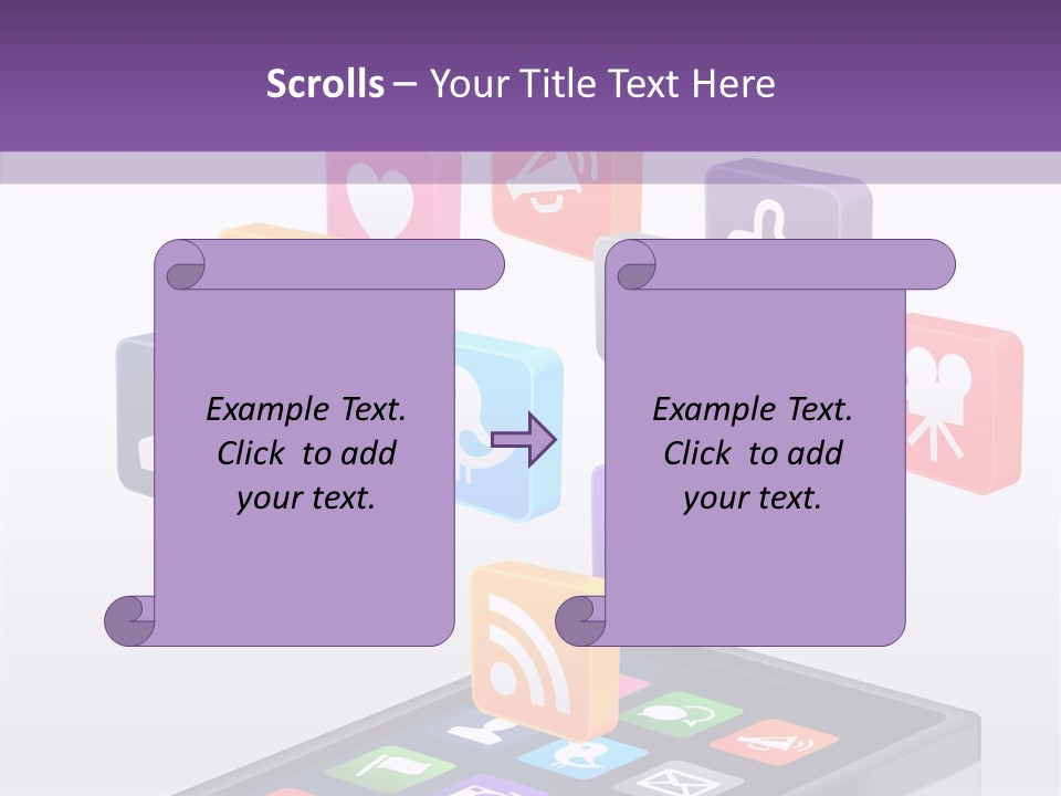 Blue Tweet Network PowerPoint Template