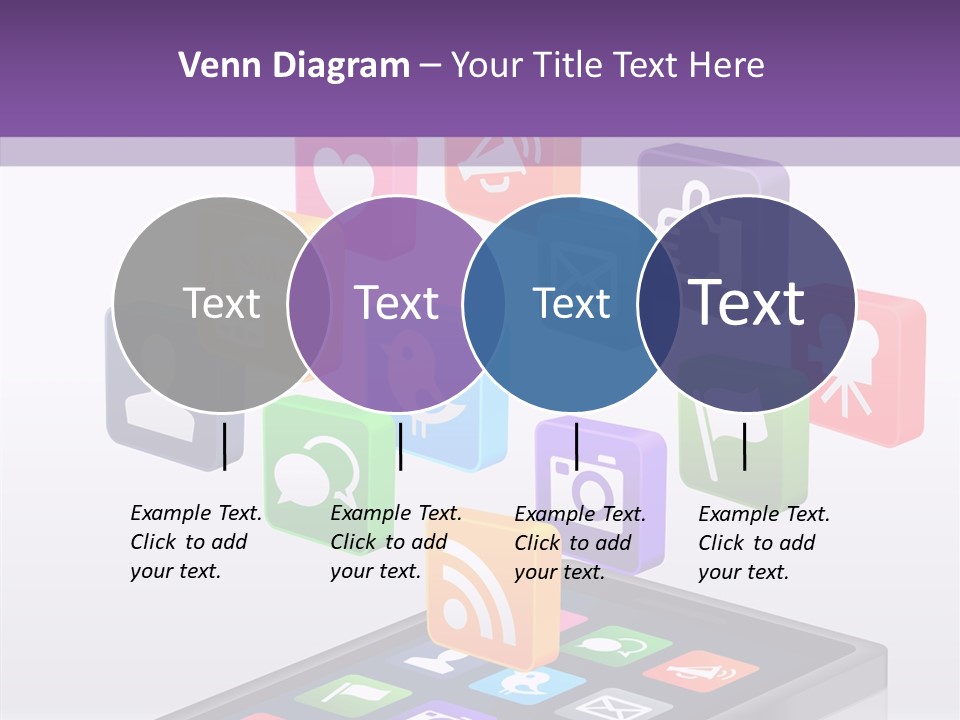 Blue Tweet Network PowerPoint Template