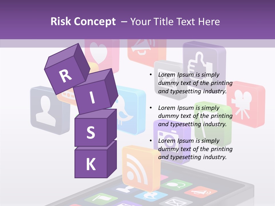 Blue Tweet Network PowerPoint Template