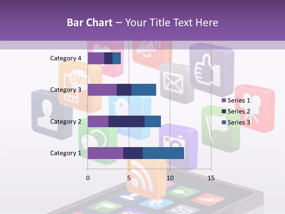 Blue Tweet Network PowerPoint Template