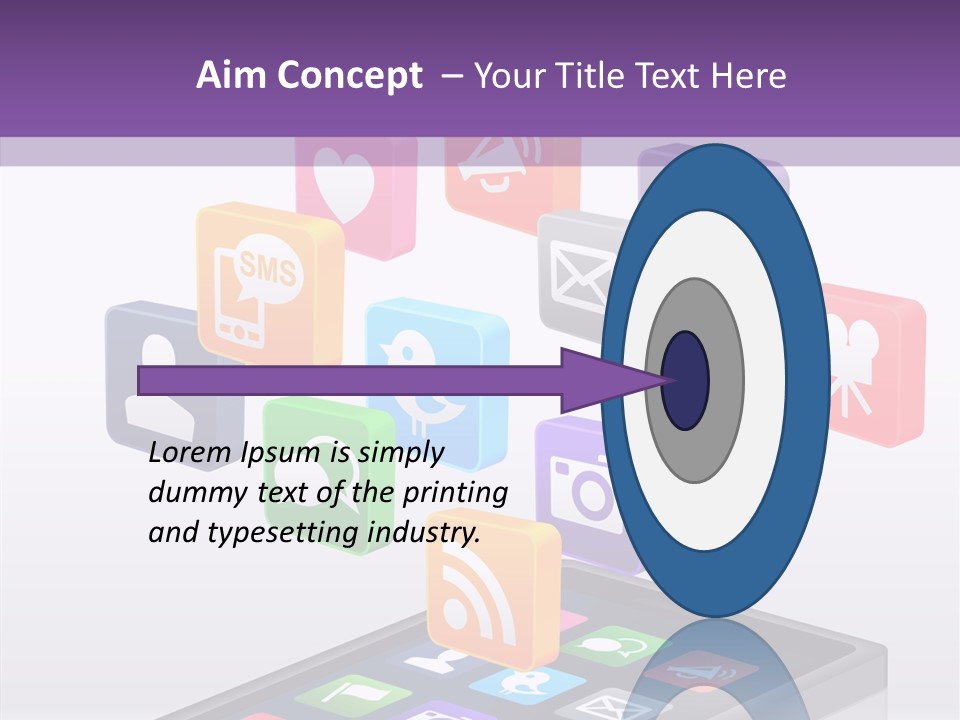 Blue Tweet Network PowerPoint Template