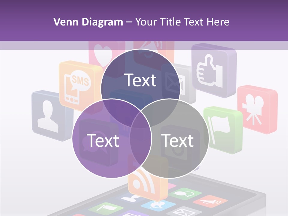Blue Tweet Network PowerPoint Template
