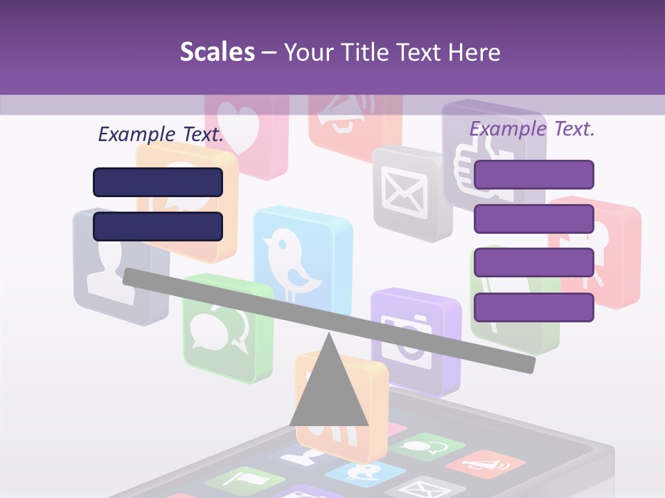 Blue Tweet Network PowerPoint Template