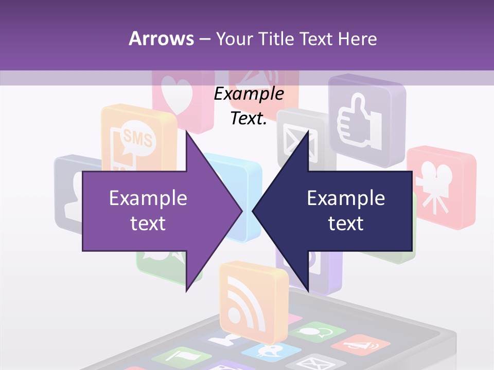 Blue Tweet Network PowerPoint Template