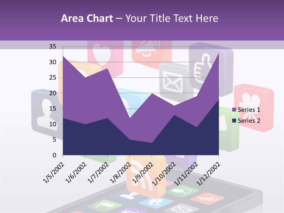 Blue Tweet Network PowerPoint Template