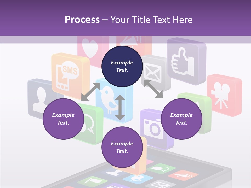 Blue Tweet Network PowerPoint Template