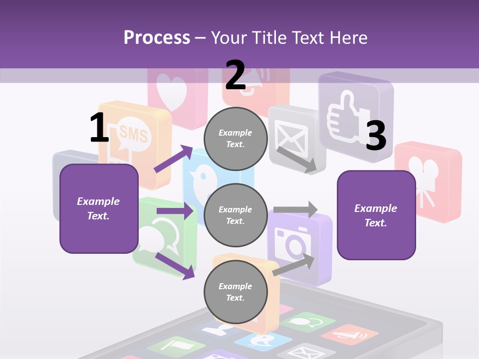 Blue Tweet Network PowerPoint Template