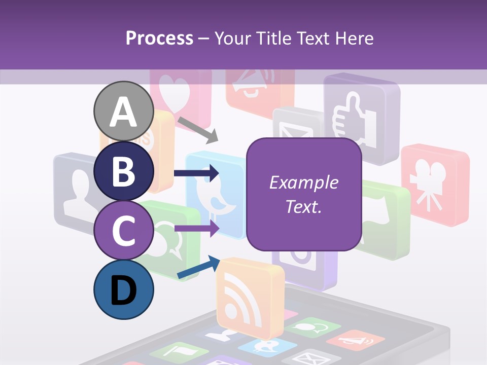 Blue Tweet Network PowerPoint Template