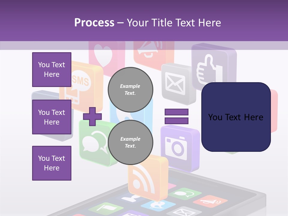 Blue Tweet Network PowerPoint Template