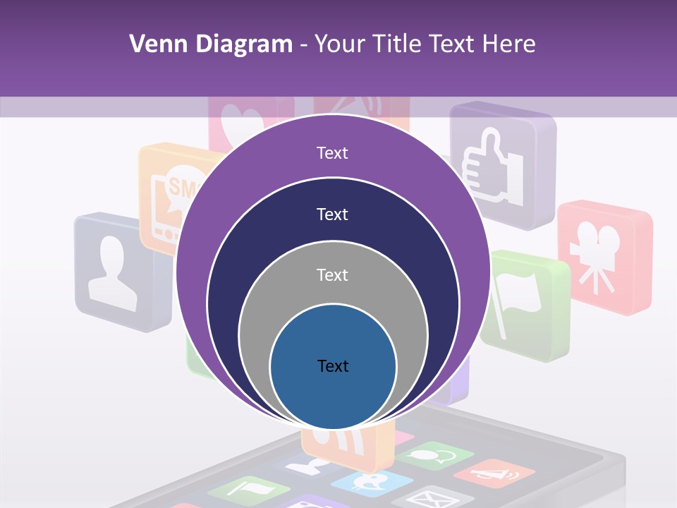 Blue Tweet Network PowerPoint Template