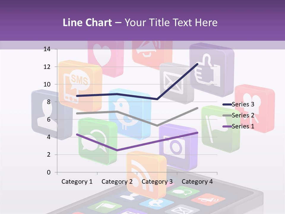 Blue Tweet Network PowerPoint Template