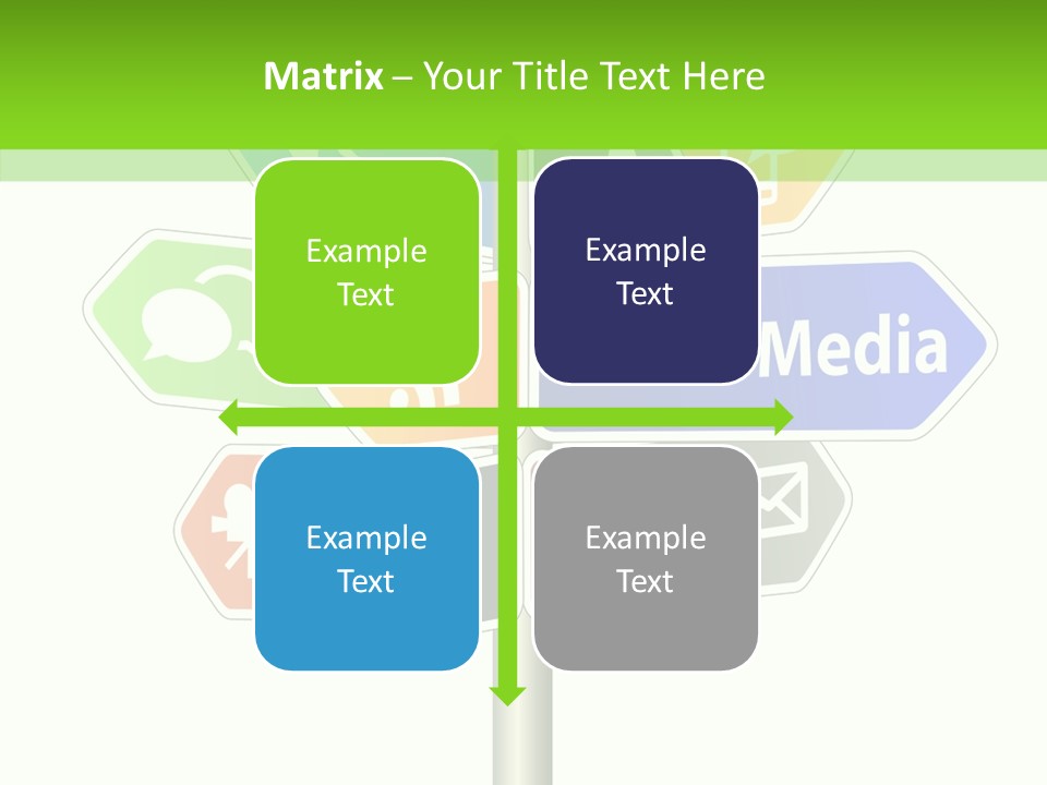 Envelope Social Share PowerPoint Template