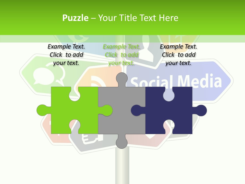 Envelope Social Share PowerPoint Template