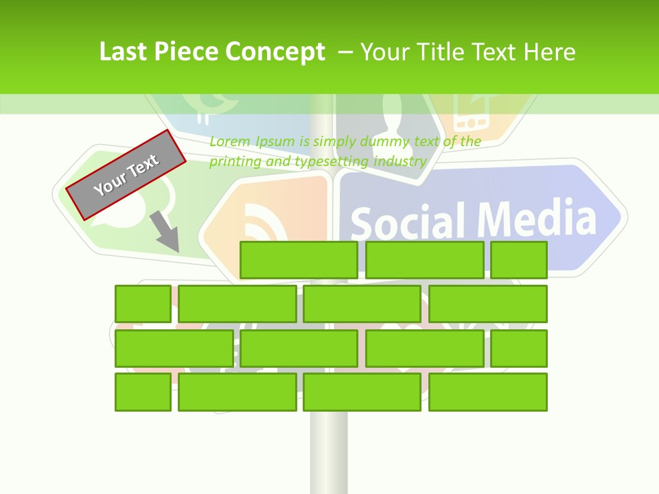 Envelope Social Share PowerPoint Template
