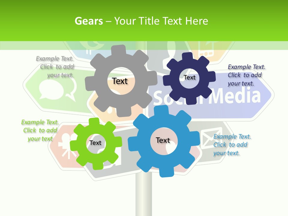 Envelope Social Share PowerPoint Template