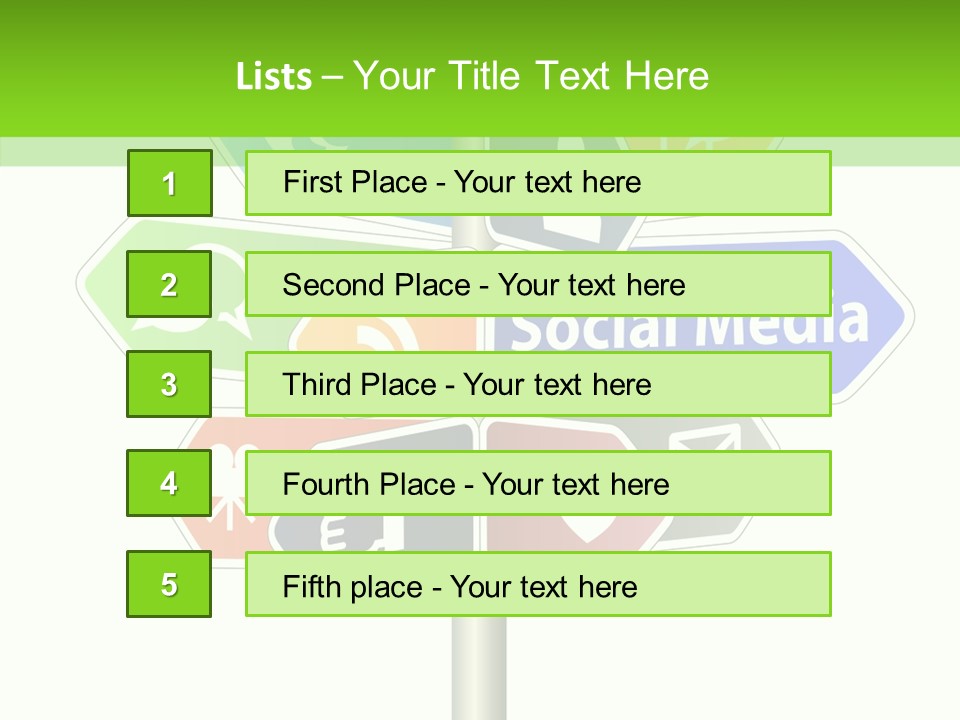 Envelope Social Share PowerPoint Template