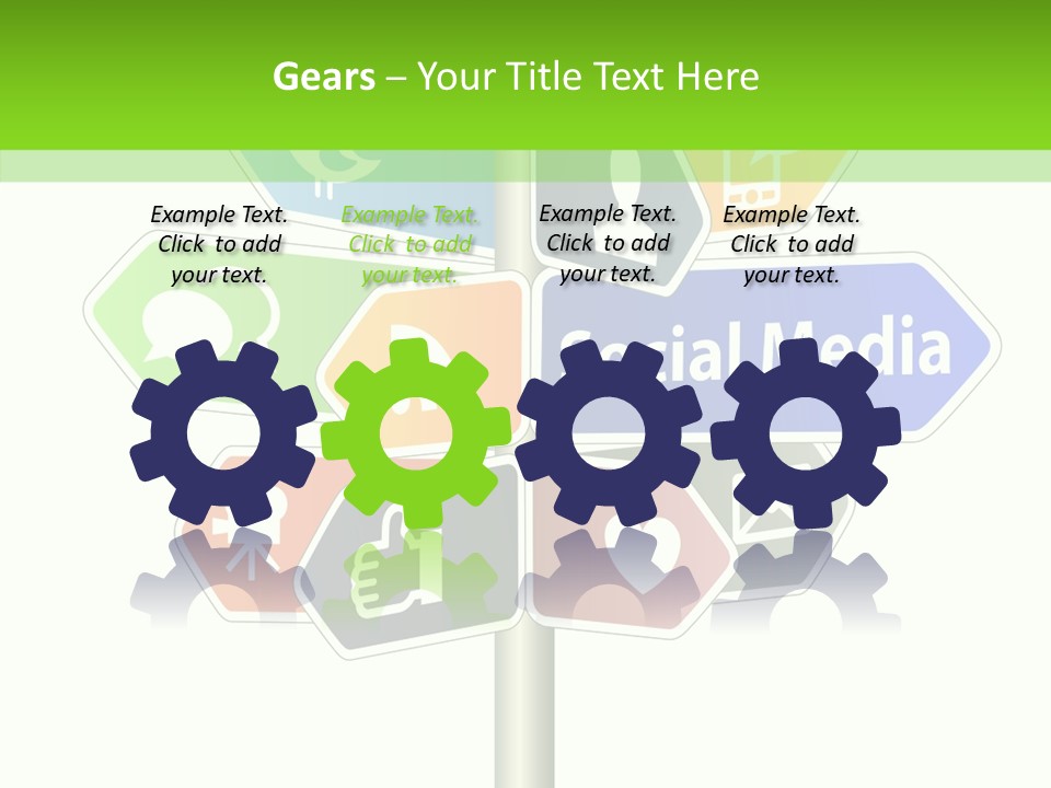 Envelope Social Share PowerPoint Template