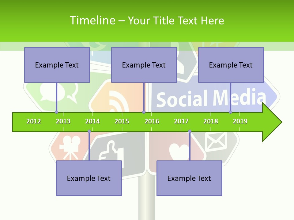 Envelope Social Share PowerPoint Template