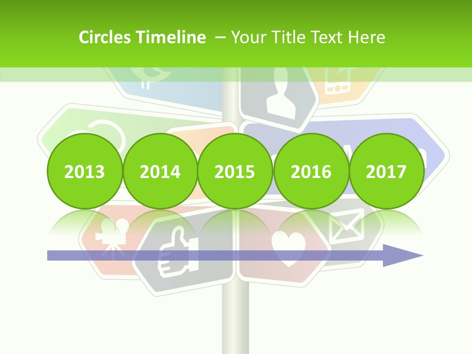 Envelope Social Share PowerPoint Template