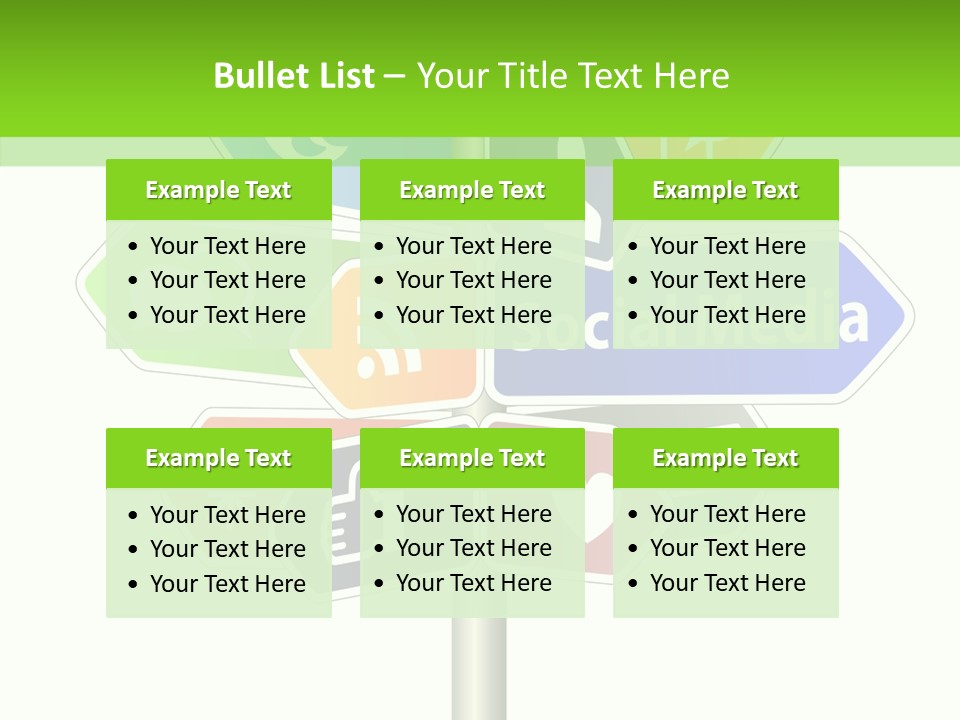 Envelope Social Share PowerPoint Template