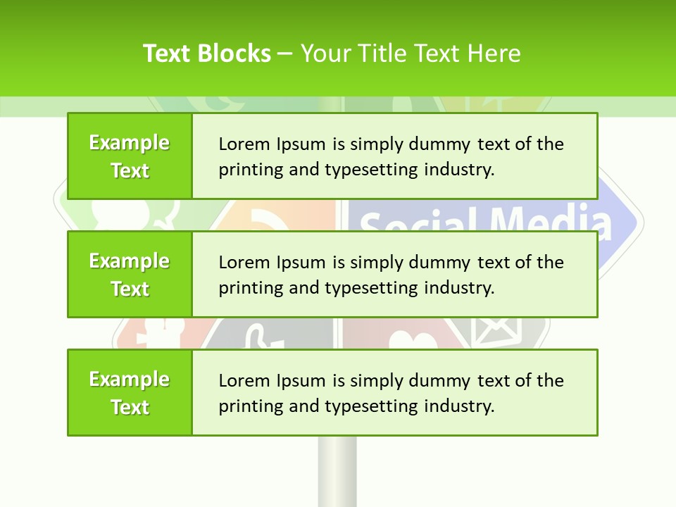 Envelope Social Share PowerPoint Template