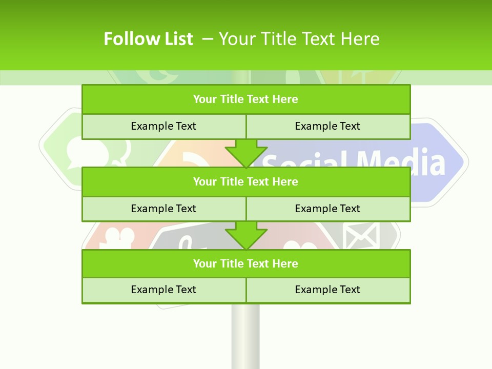 Envelope Social Share PowerPoint Template