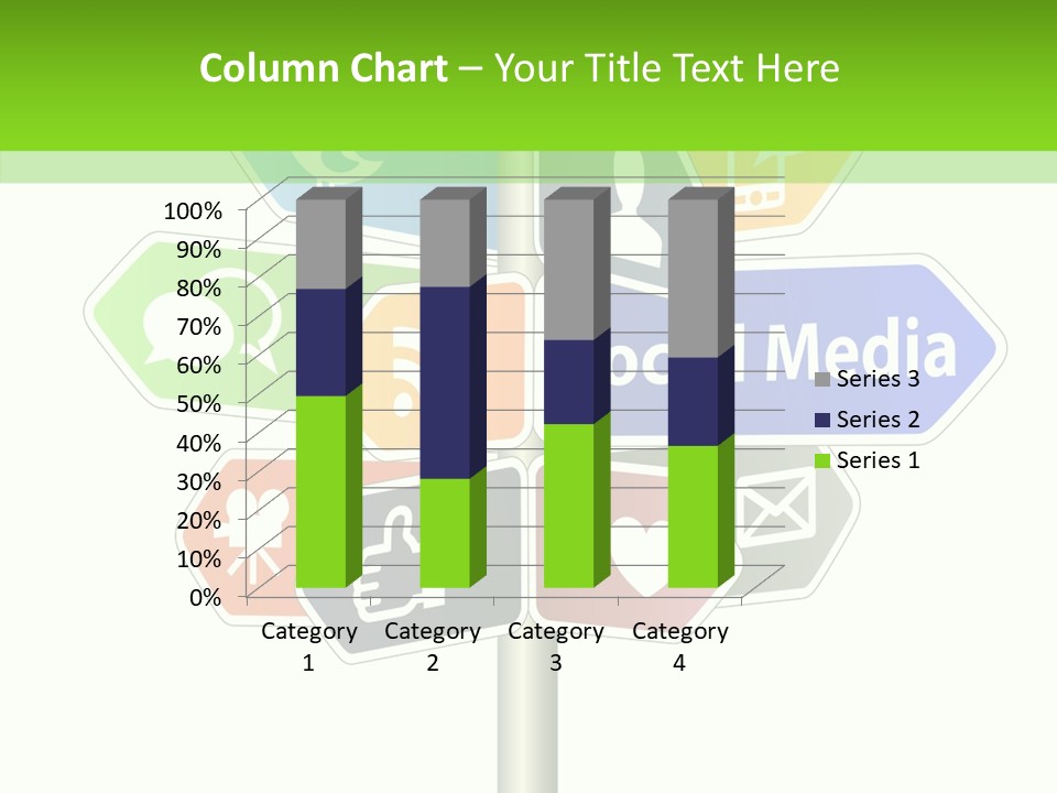 Envelope Social Share PowerPoint Template