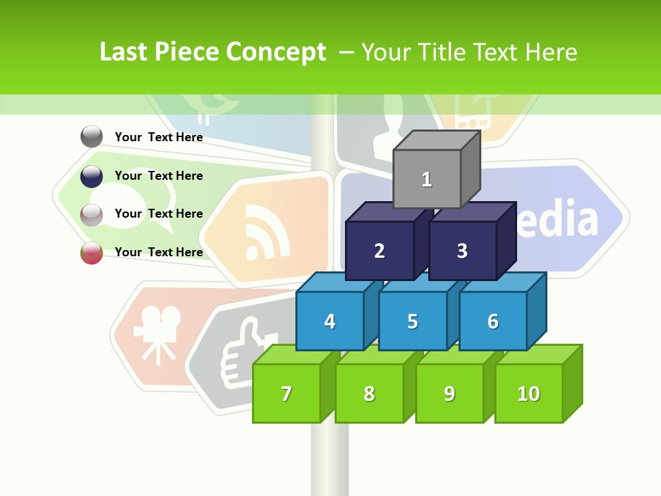 Envelope Social Share PowerPoint Template