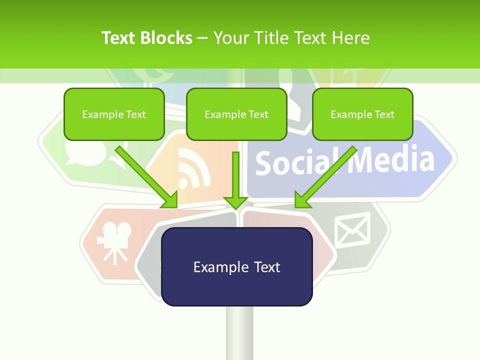 Envelope Social Share PowerPoint Template