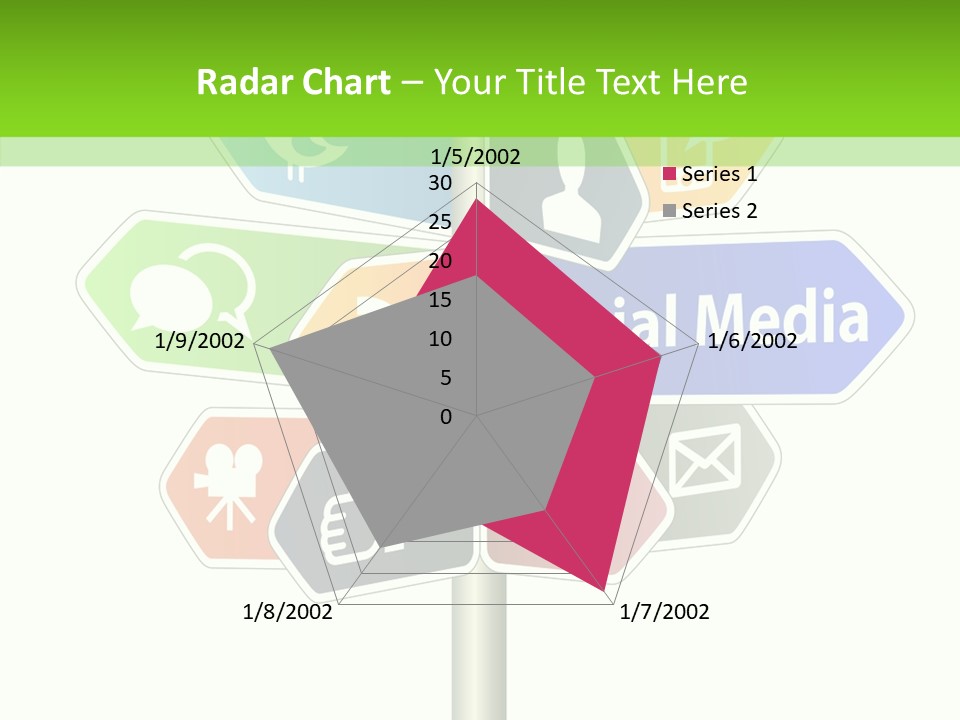 Envelope Social Share PowerPoint Template