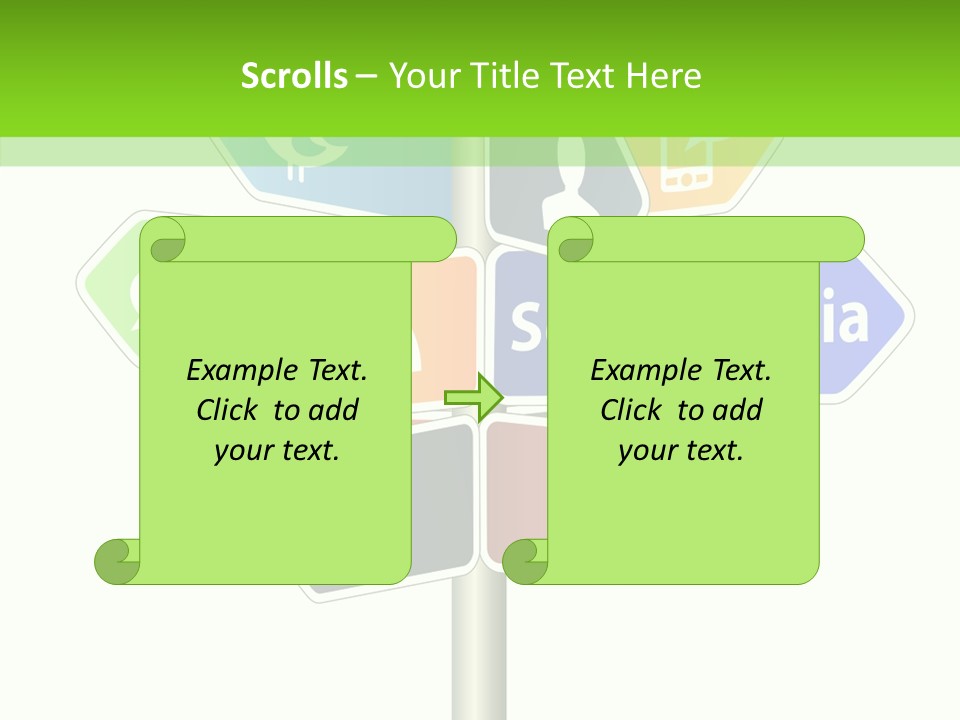 Envelope Social Share PowerPoint Template