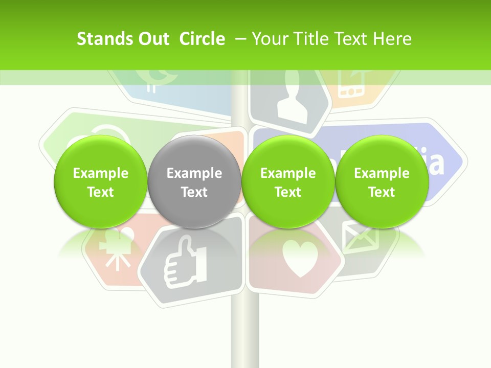 Envelope Social Share PowerPoint Template