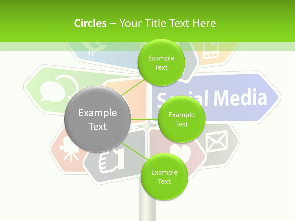 Envelope Social Share PowerPoint Template