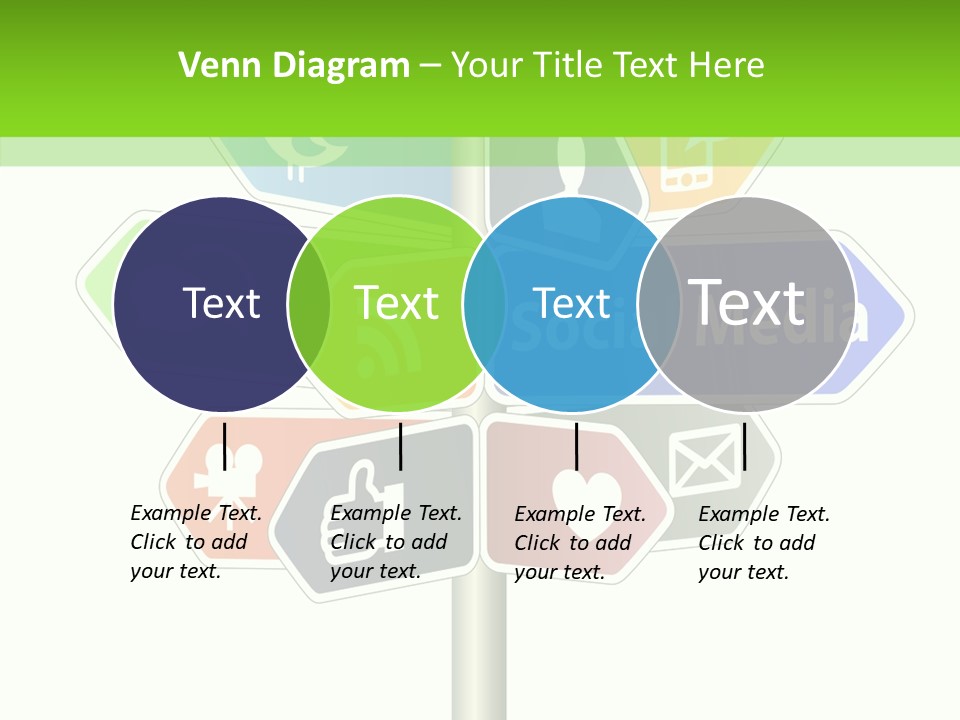 Envelope Social Share PowerPoint Template
