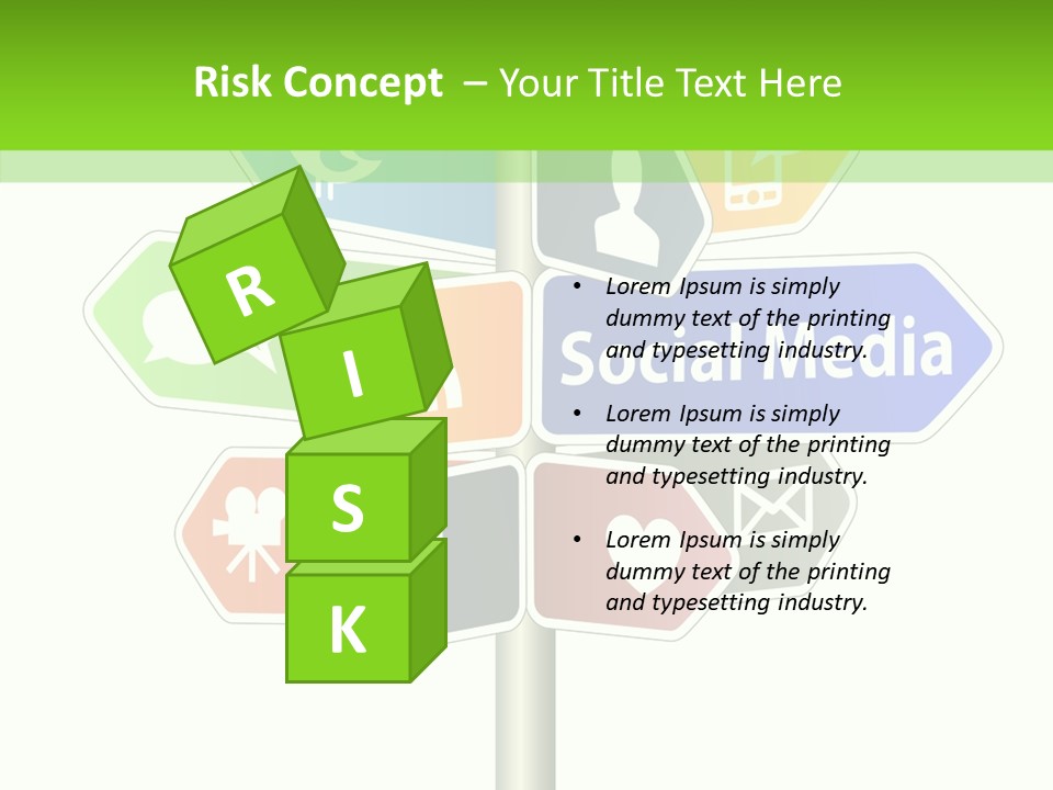 Envelope Social Share PowerPoint Template