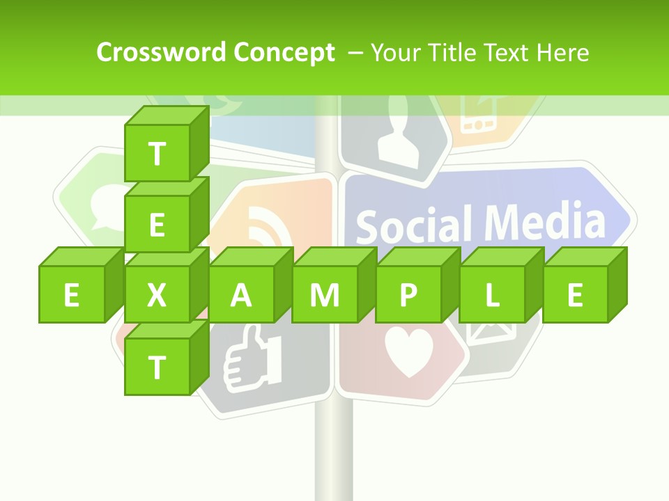 Envelope Social Share PowerPoint Template