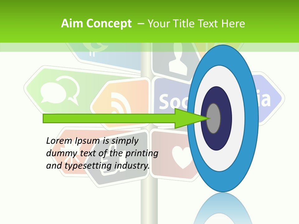 Envelope Social Share PowerPoint Template