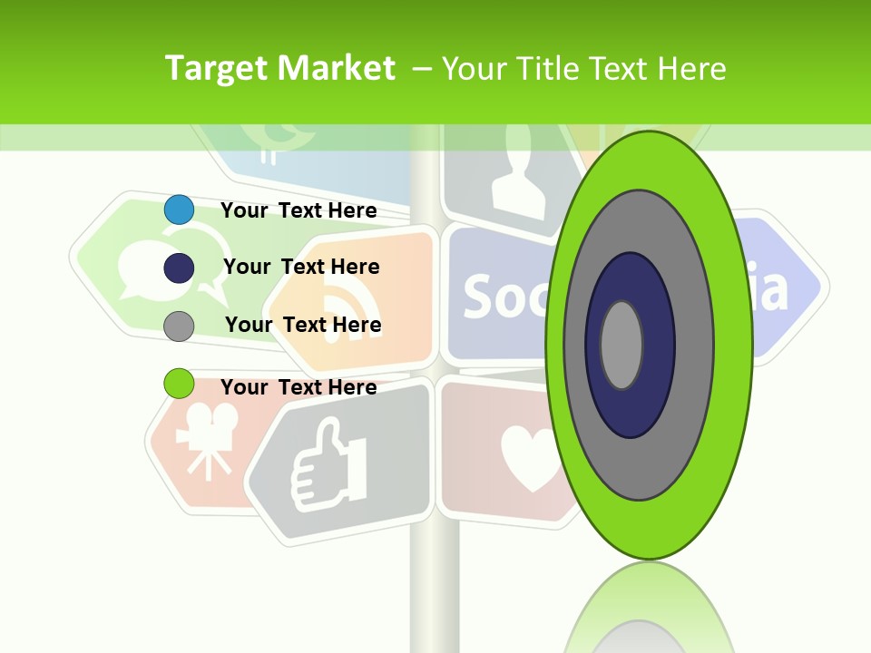 Envelope Social Share PowerPoint Template