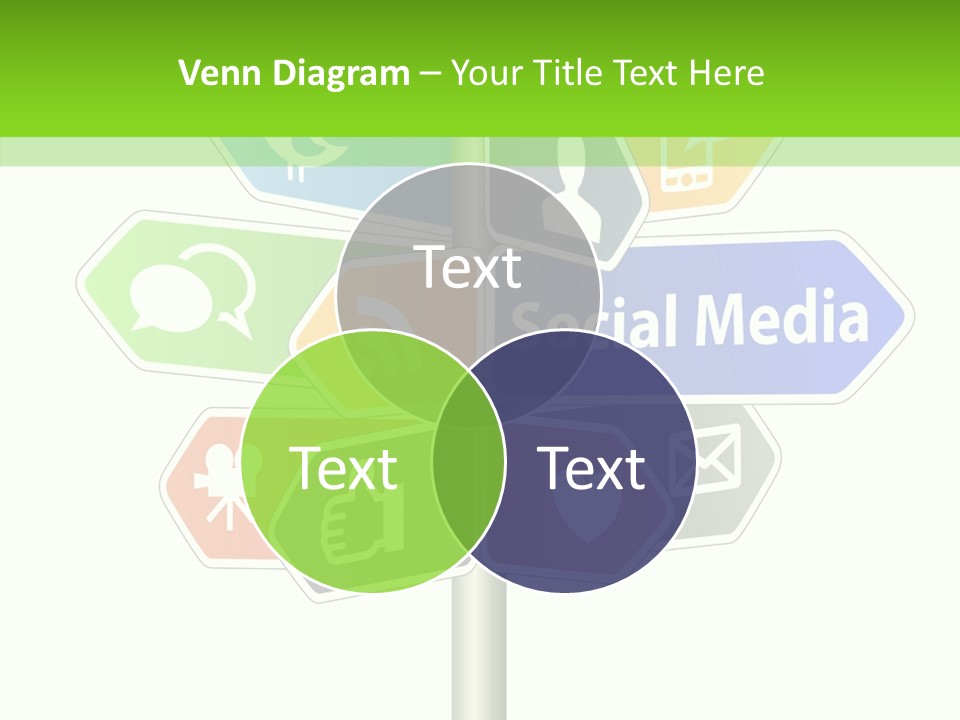 Envelope Social Share PowerPoint Template