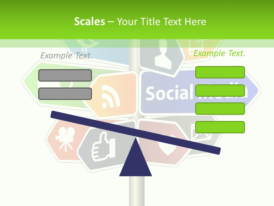 Envelope Social Share PowerPoint Template