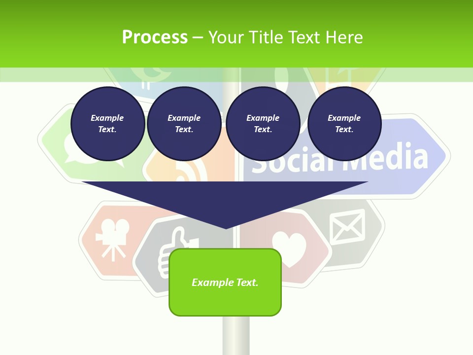 Envelope Social Share PowerPoint Template