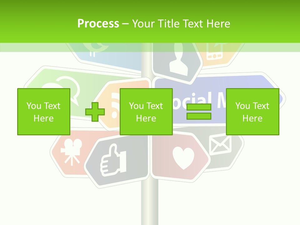 Envelope Social Share PowerPoint Template