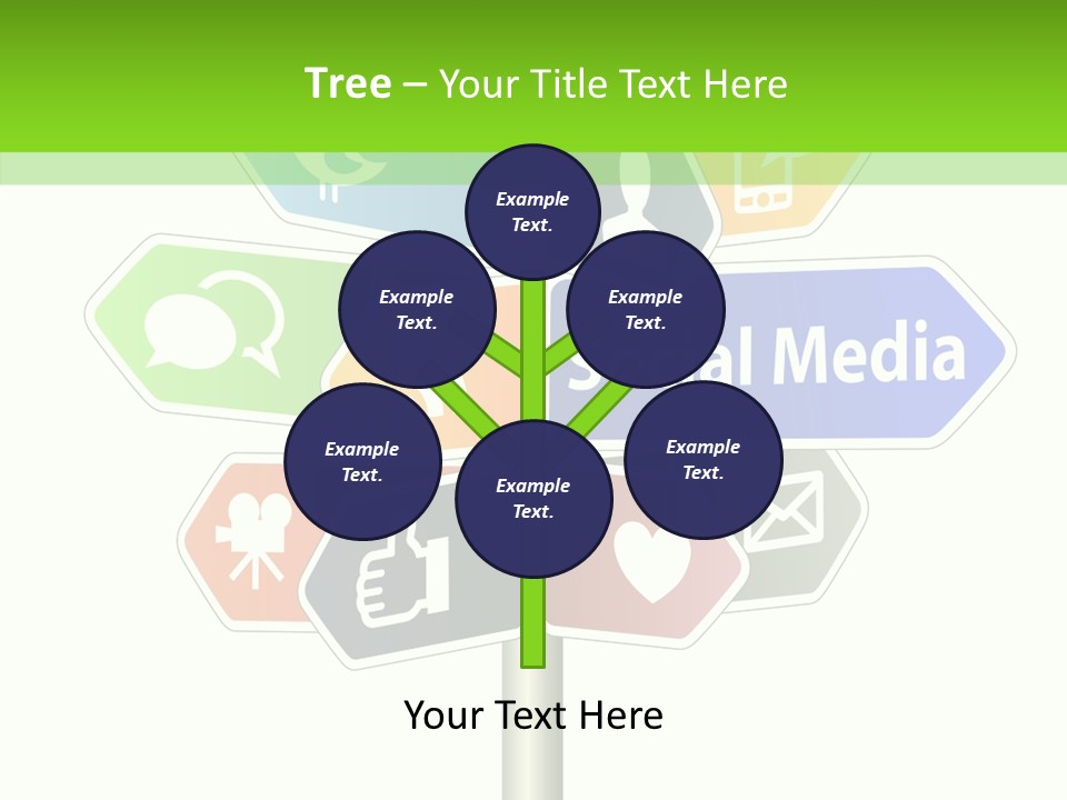 Envelope Social Share PowerPoint Template