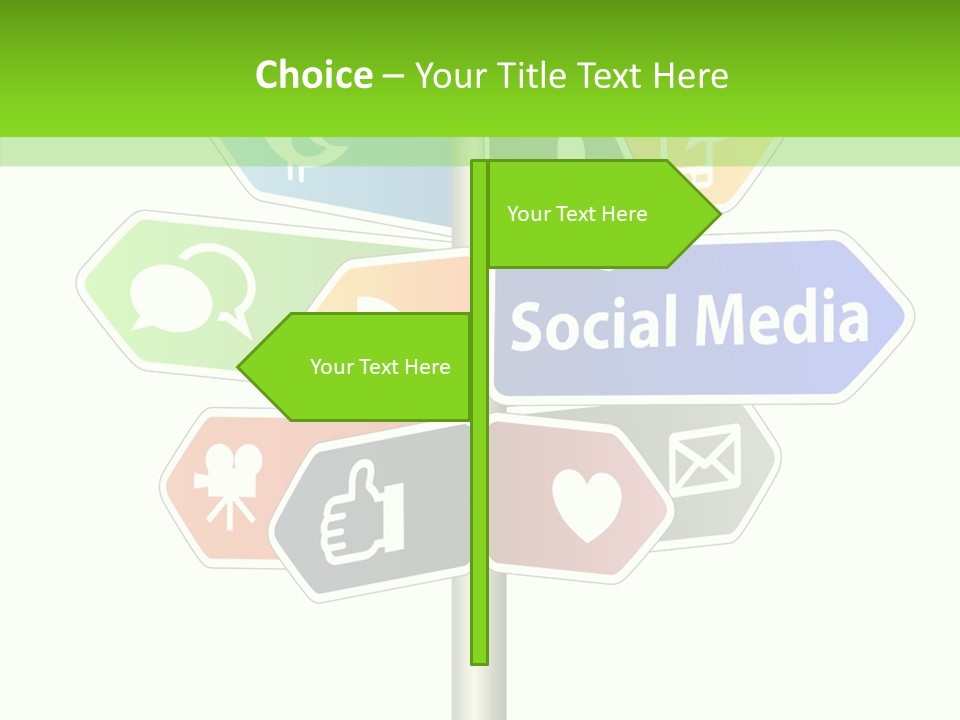 Envelope Social Share PowerPoint Template