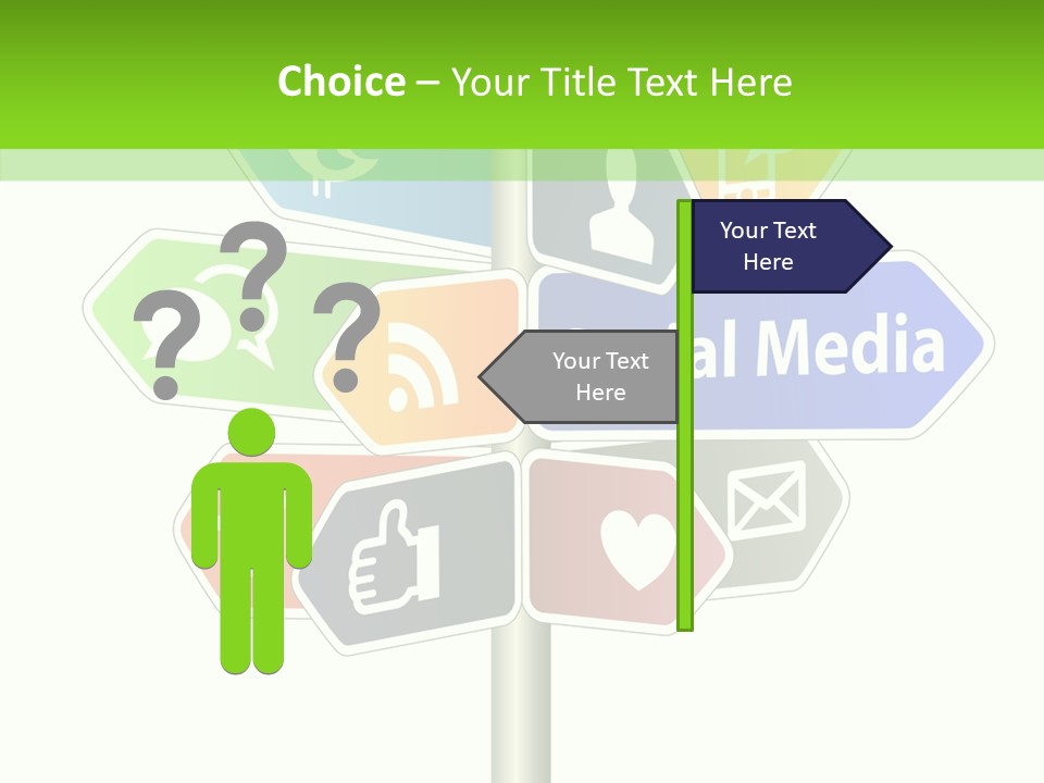 Envelope Social Share PowerPoint Template