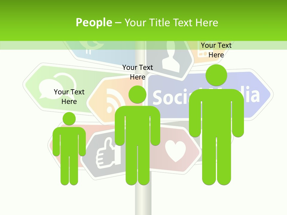 Envelope Social Share PowerPoint Template