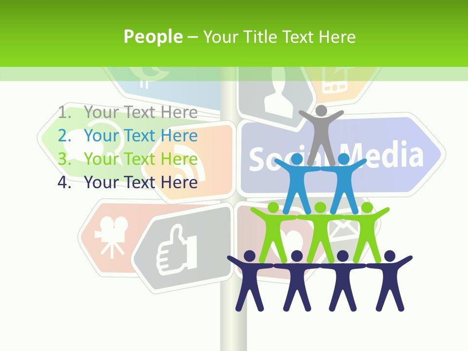 Envelope Social Share PowerPoint Template