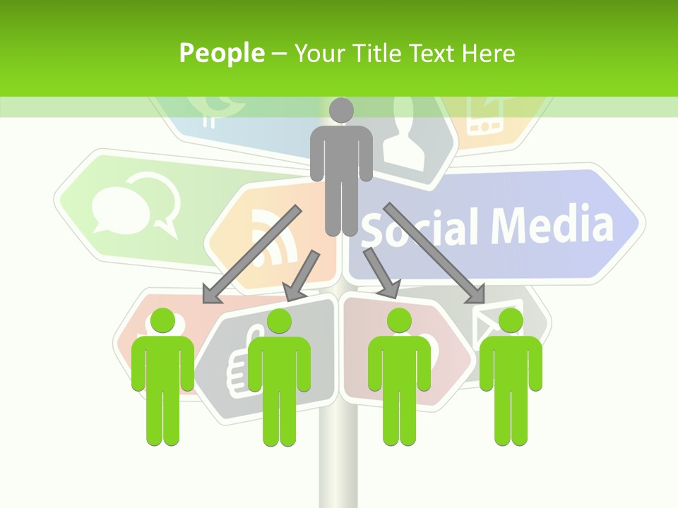 Envelope Social Share PowerPoint Template