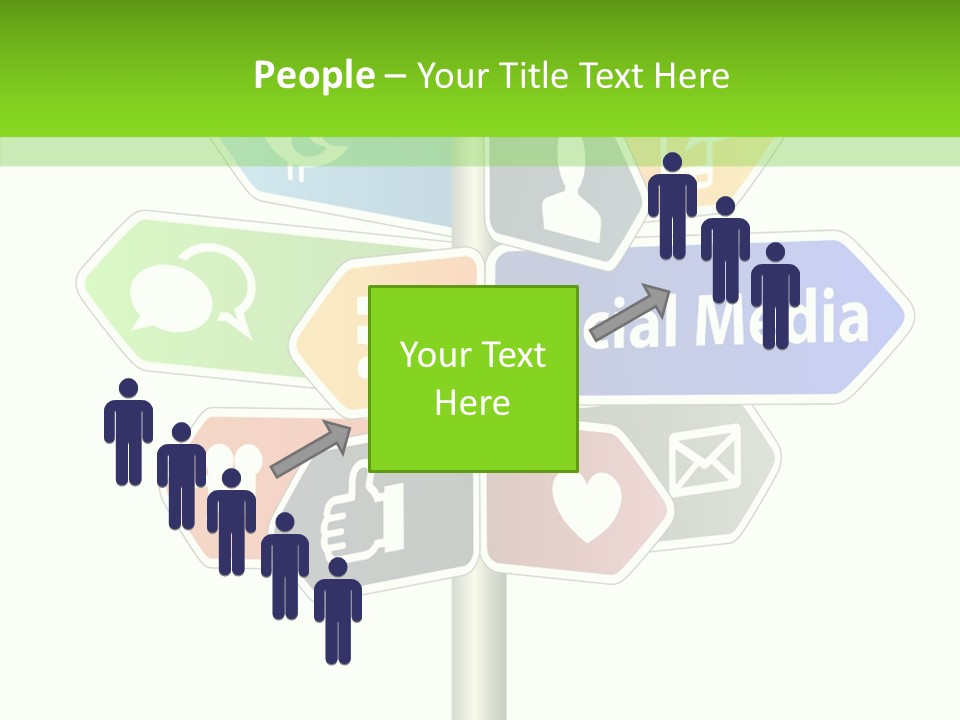 Envelope Social Share PowerPoint Template