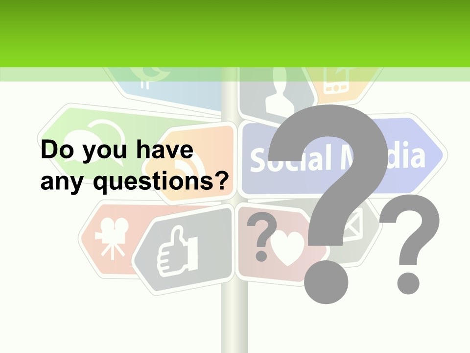 Envelope Social Share PowerPoint Template